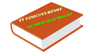 Thông Tư 24/2017/Tt-Btnmt - Techno Co., Ltd